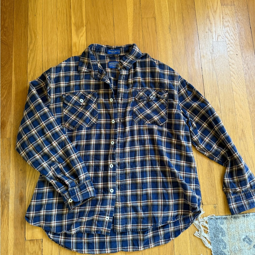 Plaid Button-Up Shirt